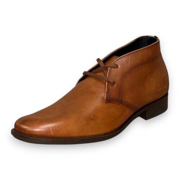 BOSS Colby Men\'s Brown Leather Derby Shoes US 9 (UK 8 EU 42) MSRP $199 main image 4